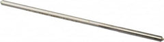 Made in USA - 0.1165" High Speed Steel 4 Flute Chucking Reamer - Straight Flute, 0.112" Straight Shank, 7/8" Flute Length, 3-1/2" OAL - Exact Tooling