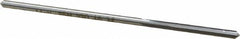 Made in USA - 0.122" High Speed Steel 4 Flute Chucking Reamer - Straight Flute, 0.112" Straight Shank, 7/8" Flute Length, 3-1/2" OAL - Exact Tooling