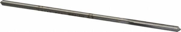 Made in USA - 0.132" High Speed Steel 4 Flute Chucking Reamer - Straight Flute, 0.119" Straight Shank, 7/8" Flute Length, 3-1/2" OAL - Exact Tooling