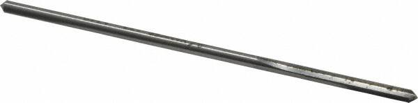 Made in USA - 0.134" High Speed Steel 4 Flute Chucking Reamer - Straight Flute, 0.119" Straight Shank, 7/8" Flute Length, 3-1/2" OAL - Exact Tooling