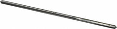 Made in USA - 0.134" High Speed Steel 4 Flute Chucking Reamer - Straight Flute, 0.119" Straight Shank, 7/8" Flute Length, 3-1/2" OAL - Exact Tooling