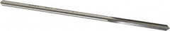 Made in USA - 0.1395" High Speed Steel 4 Flute Chucking Reamer - Straight Flute, 0.135" Straight Shank, 1" Flute Length, 4" OAL - Exact Tooling