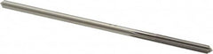 Made in USA - 5/32" High Speed Steel 4 Flute Chucking Reamer - Straight Flute, 0.151" Straight Shank, 1" Flute Length, 4" OAL - Exact Tooling