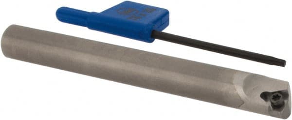 Iscar - MGSI, Left Hand Cut, 8mm Shank Width, Neutral Rake Indexable Turning Toolholder - 72mm OAL, IR; WB.T 52.. Insert Compatibility, Series Isoturn - Exact Tooling