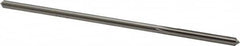 Made in USA - 0.1605" High Speed Steel 6 Flute Chucking Reamer - Straight Flute, 0.153" Straight Shank, 1-1/8" Flute Length, 4-1/2" OAL - Exact Tooling