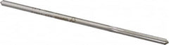 Made in USA - 0.1615" High Speed Steel 6 Flute Chucking Reamer - Straight Flute, 0.153" Straight Shank, 1-1/8" Flute Length, 4-1/2" OAL - Exact Tooling