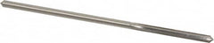 Made in USA - 0.1625" High Speed Steel 6 Flute Chucking Reamer - Straight Flute, 0.153" Straight Shank, 1-1/8" Flute Length, 4-1/2" OAL - Exact Tooling