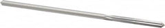Made in USA - 0.1645" High Speed Steel 6 Flute Chucking Reamer - Straight Flute, 0.153" Straight Shank, 1-1/8" Flute Length, 4-1/2" OAL - Exact Tooling