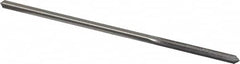 Made in USA - 0.165" High Speed Steel 6 Flute Chucking Reamer - Straight Flute, 0.153" Straight Shank, 1-1/8" Flute Length, 4-1/2" OAL - Exact Tooling