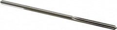 Made in USA - 0.17" High Speed Steel 6 Flute Chucking Reamer - Straight Flute, 0.1595" Straight Shank, 1-1/8" Flute Length, 4-1/2" OAL - Exact Tooling