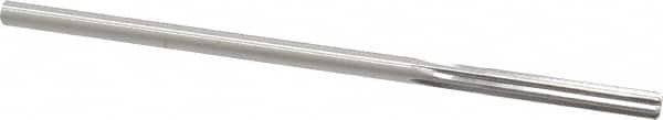Made in USA - 0.1805" High Speed Steel 6 Flute Chucking Reamer - Straight Flute, 0.1755" Straight Shank, 1-1/8" Flute Length, 4-1/2" OAL - Exact Tooling