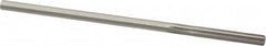 Made in USA - 0.1815" High Speed Steel 6 Flute Chucking Reamer - Straight Flute, 0.1755" Straight Shank, 1-1/8" Flute Length, 4-1/2" OAL - Exact Tooling