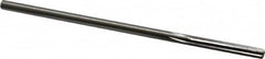 Made in USA - 0.192" High Speed Steel 6 Flute Chucking Reamer - Straight Flute, 0.186" Straight Shank, 1-1/4" Flute Length, 5" OAL - Exact Tooling