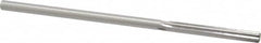 Made in USA - 0.2045" High Speed Steel 6 Flute Chucking Reamer - Straight Flute, 0.1945" Straight Shank, 1-1/4" Flute Length, 5" OAL - Exact Tooling