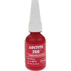 Loctite - 10 mL, Red, High Strength Threadlocker - Series 266 - Exact Tooling