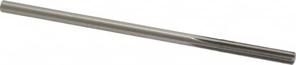 Made in USA - 0.215" High Speed Steel 6 Flute Chucking Reamer - Straight Flute, 0.2075" Straight Shank, 1-1/4" Flute Length, 5" OAL - Exact Tooling