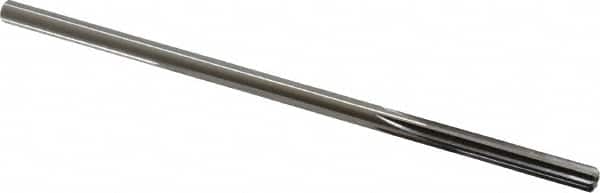 Made in USA - 0.2305" High Speed Steel 6 Flute Chucking Reamer - Straight Flute, 0.2173" Straight Shank, 1-1/2" Flute Length, 6" OAL - Exact Tooling