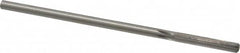 Made in USA - 0.241" High Speed Steel 6 Flute Chucking Reamer - Straight Flute, 0.2329" Straight Shank, 1-1/2" Flute Length, 6" OAL - Exact Tooling