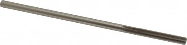 Made in USA - 0.2535" High Speed Steel 6 Flute Chucking Reamer - Straight Flute, 0.2405" Straight Shank, 1-1/2" Flute Length, 6" OAL - Exact Tooling