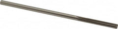 Made in USA - 0.2535" High Speed Steel 6 Flute Chucking Reamer - Straight Flute, 0.2405" Straight Shank, 1-1/2" Flute Length, 6" OAL - Exact Tooling