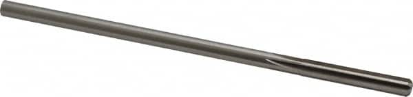 Made in USA - 0.254" High Speed Steel 6 Flute Chucking Reamer - Straight Flute, 0.2405" Straight Shank, 1-1/2" Flute Length, 6" OAL - Exact Tooling