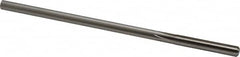 Made in USA - 0.254" High Speed Steel 6 Flute Chucking Reamer - Straight Flute, 0.2405" Straight Shank, 1-1/2" Flute Length, 6" OAL - Exact Tooling