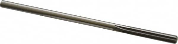Made in USA - 0.256" High Speed Steel 6 Flute Chucking Reamer - Straight Flute, 0.2405" Straight Shank, 1-1/2" Flute Length, 6" OAL - Exact Tooling