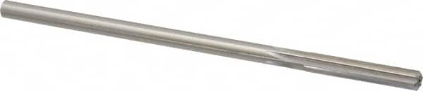 Made in USA - 0.2585" High Speed Steel 6 Flute Chucking Reamer - Straight Flute, 1/4" Straight Shank, 1-1/2" Flute Length, 6" OAL - Exact Tooling