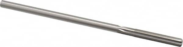 Made in USA - 0.262" High Speed Steel 6 Flute Chucking Reamer - Straight Flute, 1/4" Straight Shank, 1-1/2" Flute Length, 6" OAL - Exact Tooling
