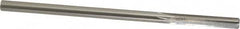Made in USA - 9/32" High Speed Steel 6 Flute Chucking Reamer - Straight Flute, 1/4" Straight Shank, 1-1/2" Flute Length, 6" OAL - Exact Tooling