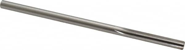 Made in USA - 0.287" High Speed Steel 6 Flute Chucking Reamer - Straight Flute, 1/4" Straight Shank, 1-1/2" Flute Length, 6" OAL - Exact Tooling