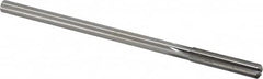 Made in USA - 0.309" High Speed Steel 6 Flute Chucking Reamer - Straight Flute, 0.2792" Straight Shank, 1-1/2" Flute Length, 6" OAL - Exact Tooling