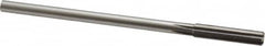 Made in USA - 0.322" High Speed Steel 6 Flute Chucking Reamer - Straight Flute, 0.2792" Straight Shank, 1-1/2" Flute Length, 6" OAL - Exact Tooling