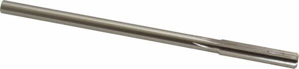 Made in USA - 0.326" High Speed Steel 6 Flute Chucking Reamer - Straight Flute, 0.2792" Straight Shank, 1-1/2" Flute Length, 6" OAL - Exact Tooling