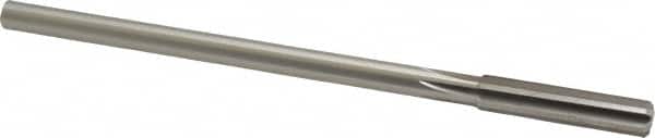 Made in USA - 0.334" High Speed Steel 6 Flute Chucking Reamer - Exact Tooling