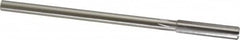 Made in USA - 0.34" High Speed Steel 6 Flute Chucking Reamer - Straight Flute, 0.2792" Straight Shank, 1-1/2" Flute Length, 6" OAL - Exact Tooling