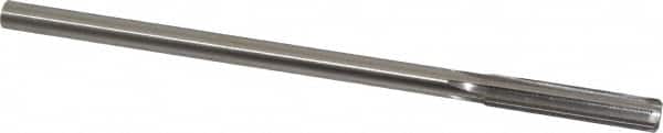Made in USA - 0.355" High Speed Steel 6 Flute Chucking Reamer - Straight Flute, 0.3105" Straight Shank, 1-3/4" Flute Length, 7" OAL - Exact Tooling