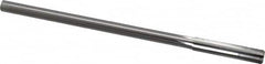 Made in USA - 0.365" High Speed Steel 6 Flute Chucking Reamer - Straight Flute, 0.3105" Straight Shank, 1-3/4" Flute Length, 7" OAL - Exact Tooling