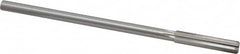Made in USA - 0.37" High Speed Steel 6 Flute Chucking Reamer - Straight Flute, 0.3105" Straight Shank, 1-3/4" Flute Length, 7" OAL - Exact Tooling