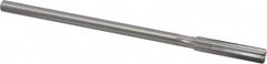 Made in USA - 0.384" High Speed Steel 6 Flute Chucking Reamer - Straight Flute, 0.3105" Straight Shank, 1-3/4" Flute Length, 7" OAL - Exact Tooling