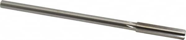 Made in USA - 0.39" High Speed Steel 6 Flute Chucking Reamer - Exact Tooling
