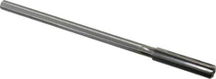 Made in USA - 0.402" High Speed Steel 6 Flute Chucking Reamer - Straight Flute, 0.3105" Straight Shank, 1-3/4" Flute Length, 7" OAL - Exact Tooling