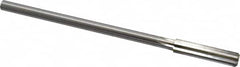 Made in USA - 0.405" High Speed Steel 6 Flute Chucking Reamer - Straight Flute, 0.3105" Straight Shank, 1-3/4" Flute Length, 7" OAL - Exact Tooling