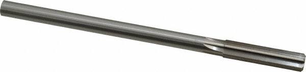 Made in USA - 0.428" High Speed Steel 6 Flute Chucking Reamer - Straight Flute, 0.373" Straight Shank, 1-3/4" Flute Length, 7" OAL - Exact Tooling