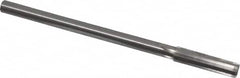 Made in USA - 0.433" High Speed Steel 6 Flute Chucking Reamer - Straight Flute, 0.373" Straight Shank, 1-3/4" Flute Length, 7" OAL - Exact Tooling