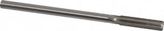 Made in USA - 0.436" High Speed Steel 6 Flute Chucking Reamer - Straight Flute, 0.373" Straight Shank, 1-3/4" Flute Length, 7" OAL - Exact Tooling