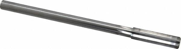 Made in USA - 0.451" High Speed Steel 6 Flute Chucking Reamer - Straight Flute, 0.373" Straight Shank, 1-3/4" Flute Length, 7" OAL - Exact Tooling