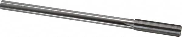 Made in USA - 0.461" High Speed Steel 6 Flute Chucking Reamer - Straight Flute, 0.373" Straight Shank, 1-3/4" Flute Length, 7" OAL - Exact Tooling