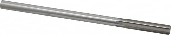 Made in USA - 15/32" High Speed Steel 6 Flute Chucking Reamer - Straight Flute, 0.373" Straight Shank, 1-3/4" Flute Length, 7" OAL - Exact Tooling