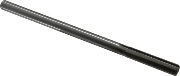 Made in USA - 0.474" High Speed Steel 6 Flute Chucking Reamer - Straight Flute, 0.4355" Straight Shank, 2" Flute Length, 8" OAL - Exact Tooling